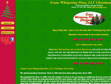 Tablet Screenshot of evanswhisperingpines.com